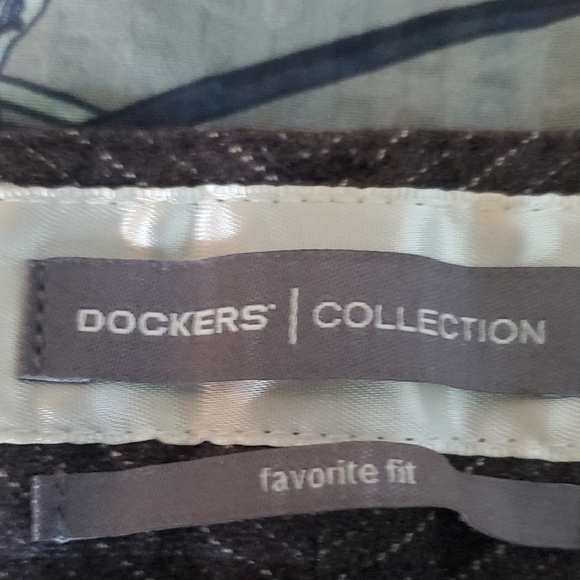 Dockers Womens Stretch Business Charcoal Pinstripe Dress Pants - Picture 11 of 11